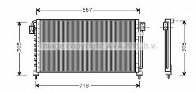 AVA QUALITY COOLING su5028 -  Конденсатор, кондиционер